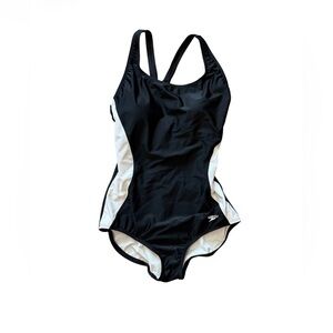Speedo Women's Black and White Swimsuit size 12